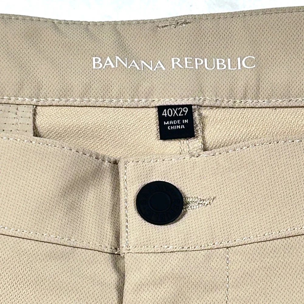 Banana Republic‎ Golf Pants Mens 40x29 Straight Performance Traveler Khaki Tan